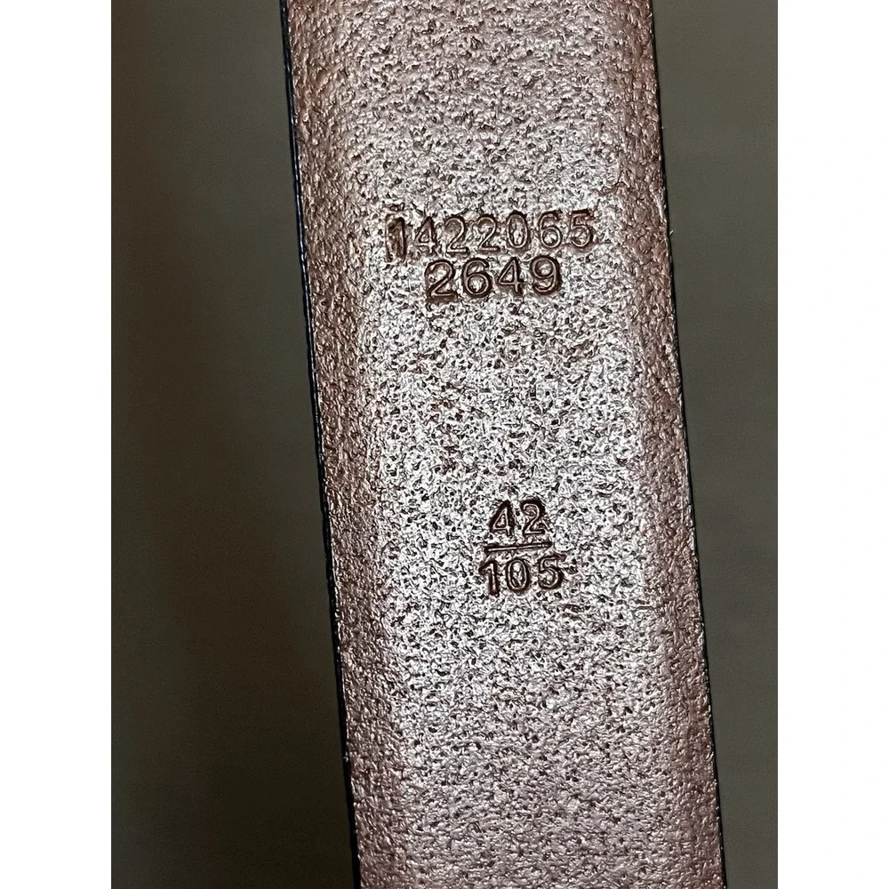 Polo Ralph Lauren Belt‎ Mens 42 105cm Brown Genuine Italian Leather